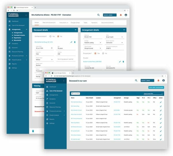 Funeral Manager | Cloud based funeral management software John Wilde